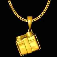 giftbox pendant charm