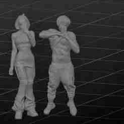 Girl Cyberpunk Figure Highly Supported 3D Printable- Resin/FDM