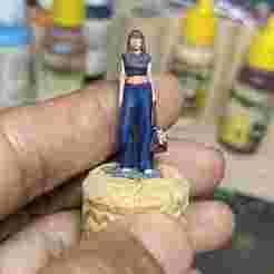 Girl with Wide Pants