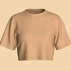Girls Cropped Tops  | Marvelous / Clo3d / obj / fbx