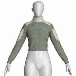 Girls Fashion Crop Jacket | Marvelous / Clo3d / obj / fbx