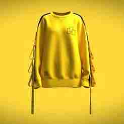 Girls-Reglan Long Sleeve Sweatshirt | Marvelous / Clo3d / obj / fbx