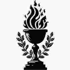 goblet with flames rising as vines 1 - 2D/3D Wall Art STL+SVG For CNC Router, Plasma, Waterjet, Laser & 3D Printer