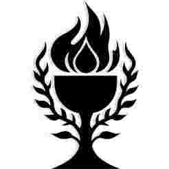 goblet with flames rising as vines 2 - 2D/3D Wall Art STL+SVG For CNC Router, Plasma, Waterjet, Laser & 3D Printer