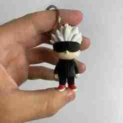 Gojo Satoru Keychain STL - Jujutsu Kaisen Anime Character 3D Printable Accessory, Gift for Otaku Fans