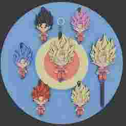 Goku keychain +topper