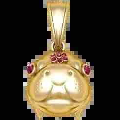 gold animal-inspired pendant