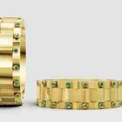 Gold Bracelet  3D printable model