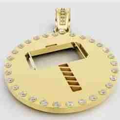 GOLD HAMMER PENDANT 3d printable model