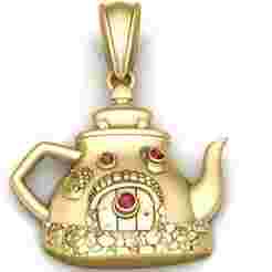 Gold Teapot Pendant – 3D Printable Model