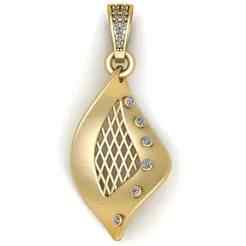 Golden Flame Pendant