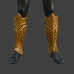 Golden Gilgamesh Greaves