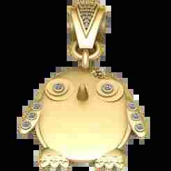 Golden Owl Pendant
