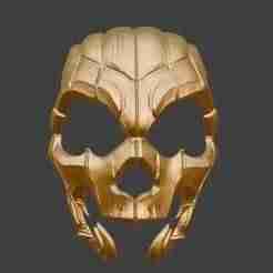 Golden Skull Mask | 3D Printable Cosplay, Halloween & Collectible
