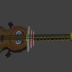 Goofy Goober Guitar Keychain - SpongeBob Movie Musical Prop - SpongeBob SquarePants - Ready to Print