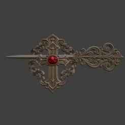 Gothic Cross Hairpin