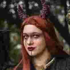 Gothic Demon Horn Headband