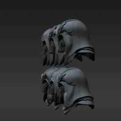 Gothic Future Warrior Cowls - Angelic Heads for 28mm Tabletop