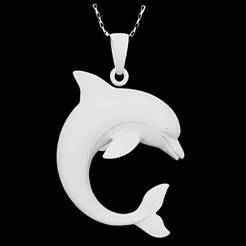 Graceful Dolphin Pendant
