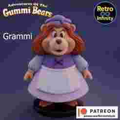 Grammi Gummi - Gummi Bears 3D figure Retro Infinity style (90mm) : vinyl collectible
