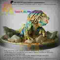 Great Jagras  (VRML Color File is included) - Monster Hunter-Classic Game Characters- FAN ART