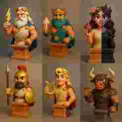 Greek Gods Chess Set Pack – Divine Strategy