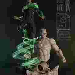 Green Lantern John Stewart Bust Fanart
