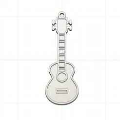 Guitar Keychain - Musical Instruments