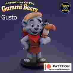 Gusto Gummi - Gummi Bears 3D figure Retro Infinity style (90mm) : vinyl collectible