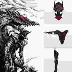 Guts Berserker Armor Cosplay Foam Template | Berserk EVA Foam PDO File | Pepakura Digital Download for Cosplay Armor Build