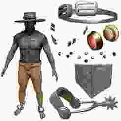 Gyro Zeppeli belt  accessories Steel Ball Run jojo cosplay