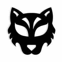 Half-mask, half-animal 4 - 2D/3D Wall Art STL+SVG For CNC Router, Plasma, Waterjet, Laser & 3D Printer