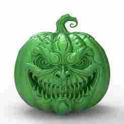 Halloween Decor Digital | Download Pumpkin Monster STL File | Evil Jack O' Lantern for 3D Printing | Halloween Pumpkin STL