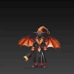 Halloween Figurine with Bat Wings – Spooky Collectible