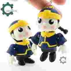 Halloween Hopping Zombie Jiangshi Articulated Keychain - Cute Backpack Keychain