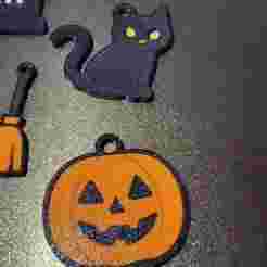 Halloween minimalist keychain set