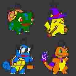 Halloween Pixel arts pokémon 2025