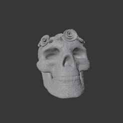 Halloween Skull Flower Pot