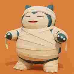 Halloween Snorlax Cute Low Poly - Pokemon Anime