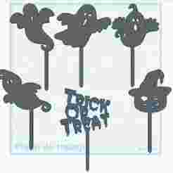 Halloween Toppers Set x 6