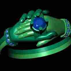 Hand Holding Ring