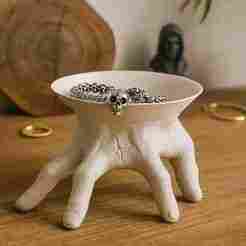 Hand Jewelry Dish – No Supports – Ring Holder Organizer STL – Decorative Plate