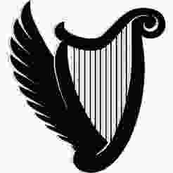 harp with wings forming the frame 3 - 2D/3D Wall Art STL+SVG For CNC Router, Plasma, Waterjet, Laser & 3D Printer