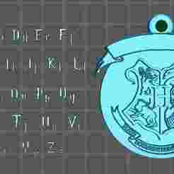 Harry Potter Keychain with Letters