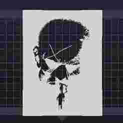 Hartigan gun t-shirt stencil