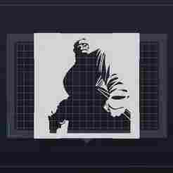 Hartigan with a gun t-shirt stencil