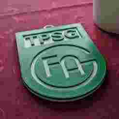 HBL TPSG Frisch Auf G keychain badge color printable and renderable