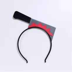 HeadBand with Cleaver Stuck in Head, Halloween Party Accessories, Halloween Surprise & Gift, Funny Party Time, 3D STL File Digital Download