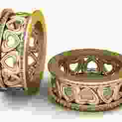 Heart Band Ring  3D Printable Model