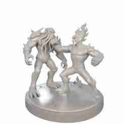“Heatblast vs Vilgax – Diorama Collectible Statue | Ben 10 Fanart”